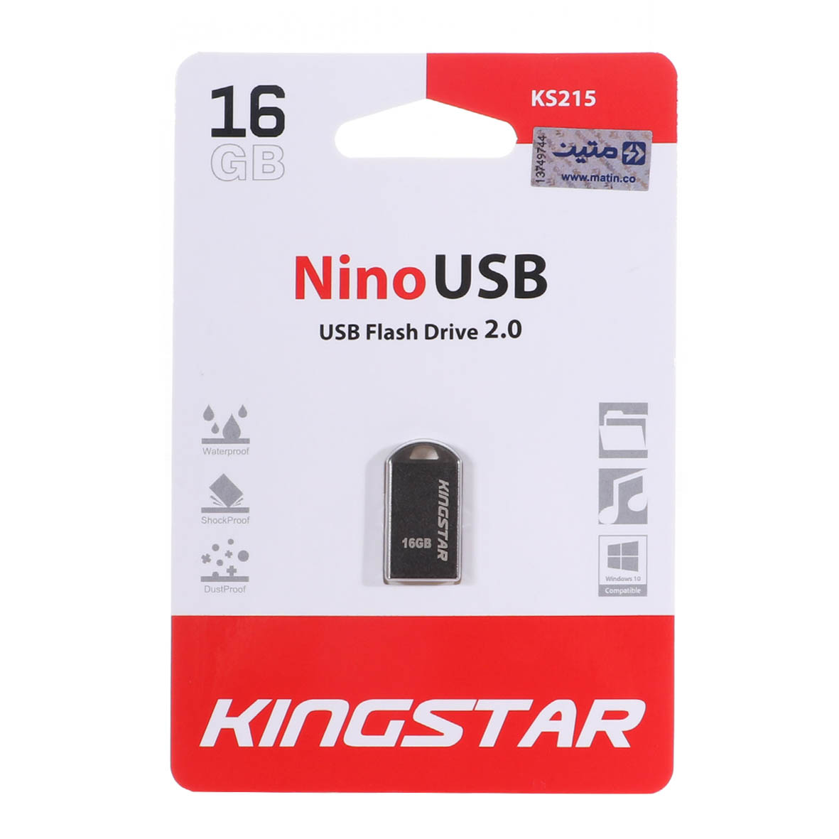 KingStar Nino KS215 USB2.0 Flash Memory-16GB (گارانتی متین)