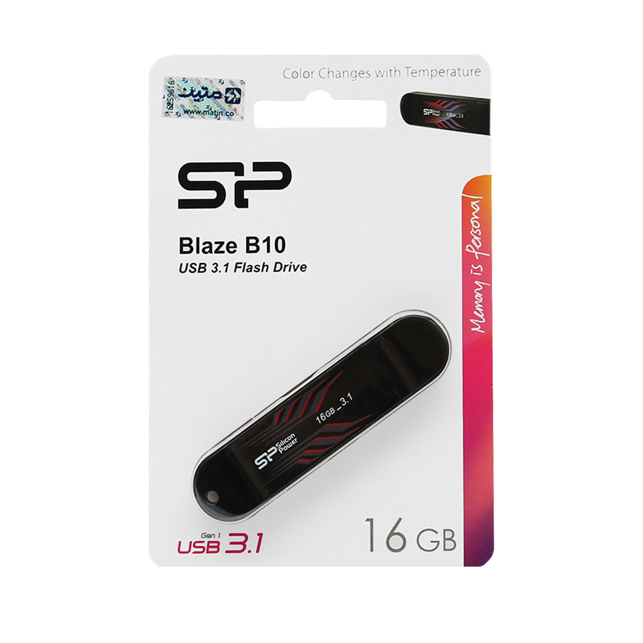 Silicon Power Blaze B10 USB3.1 Flash Memory-16GB(گارانتی متین)