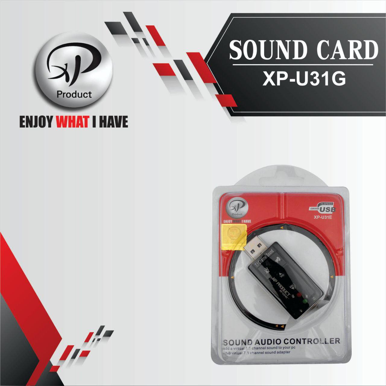 کارت صدا USB اکس پی مدل Xp-U31G