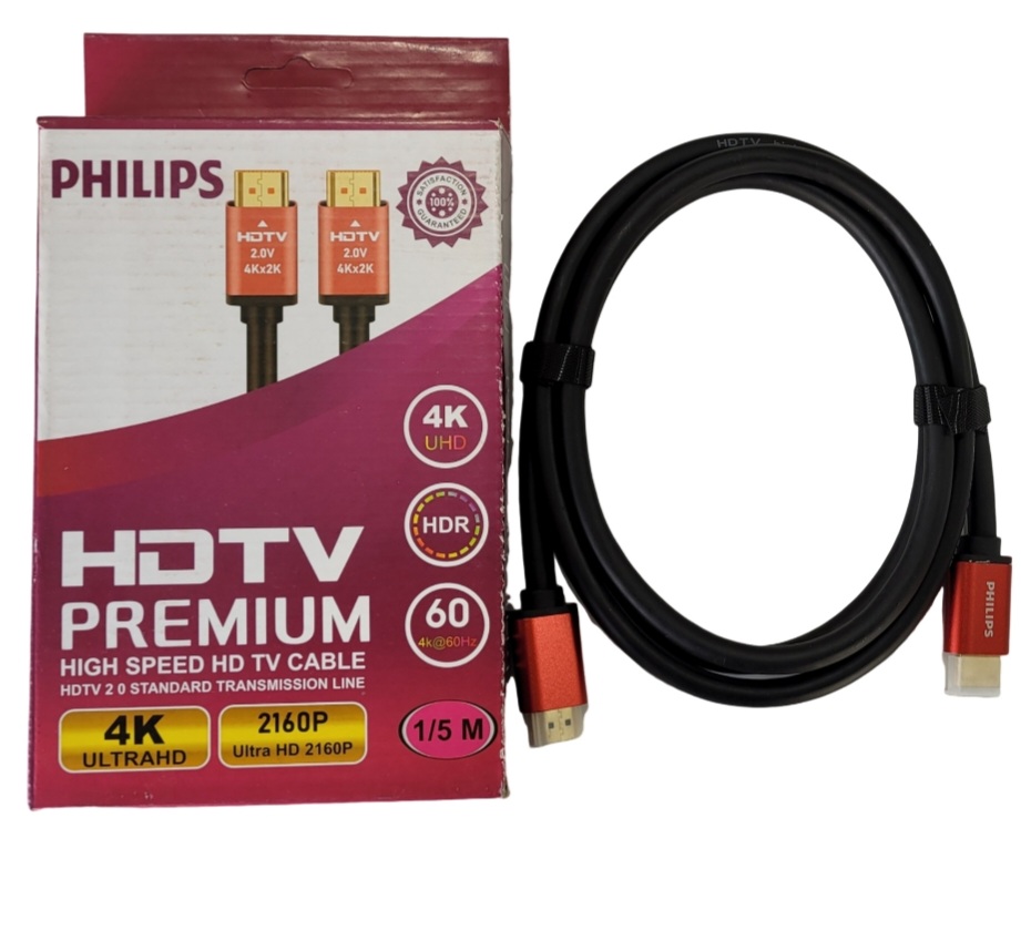 کابل HDMI 1.5 m 4k یک متر و نیم 4k فیلیپس