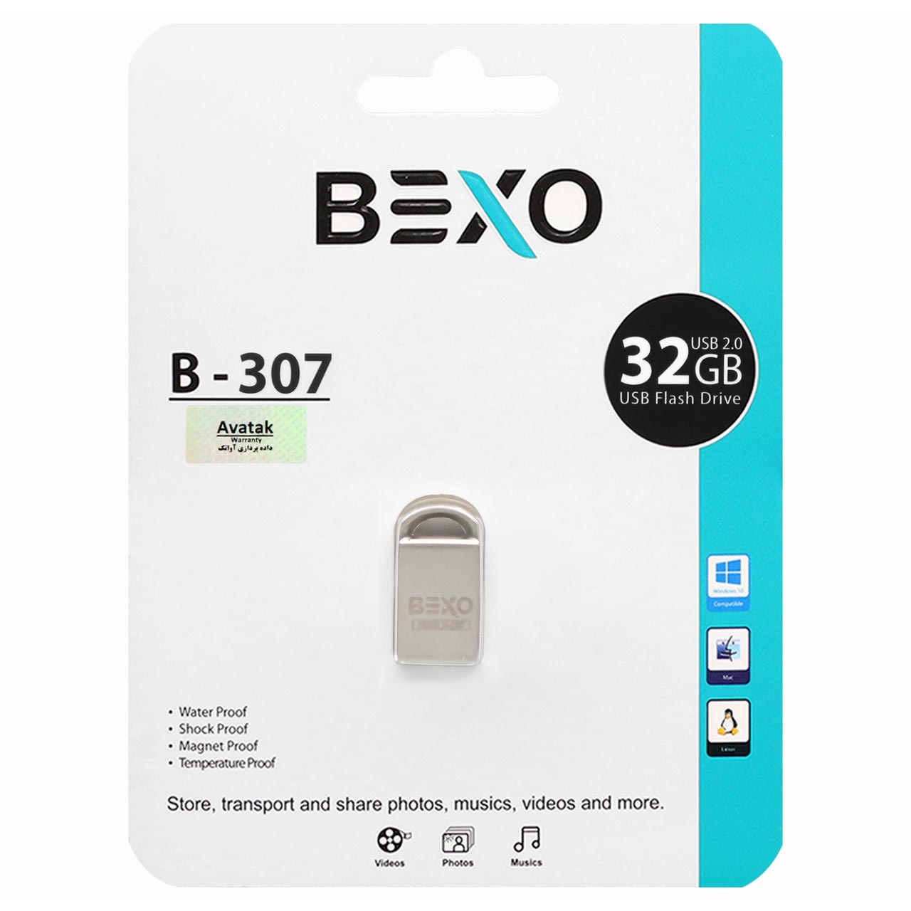 فلش BEXO B-307 USB2.0 Flash Memory-32GB
