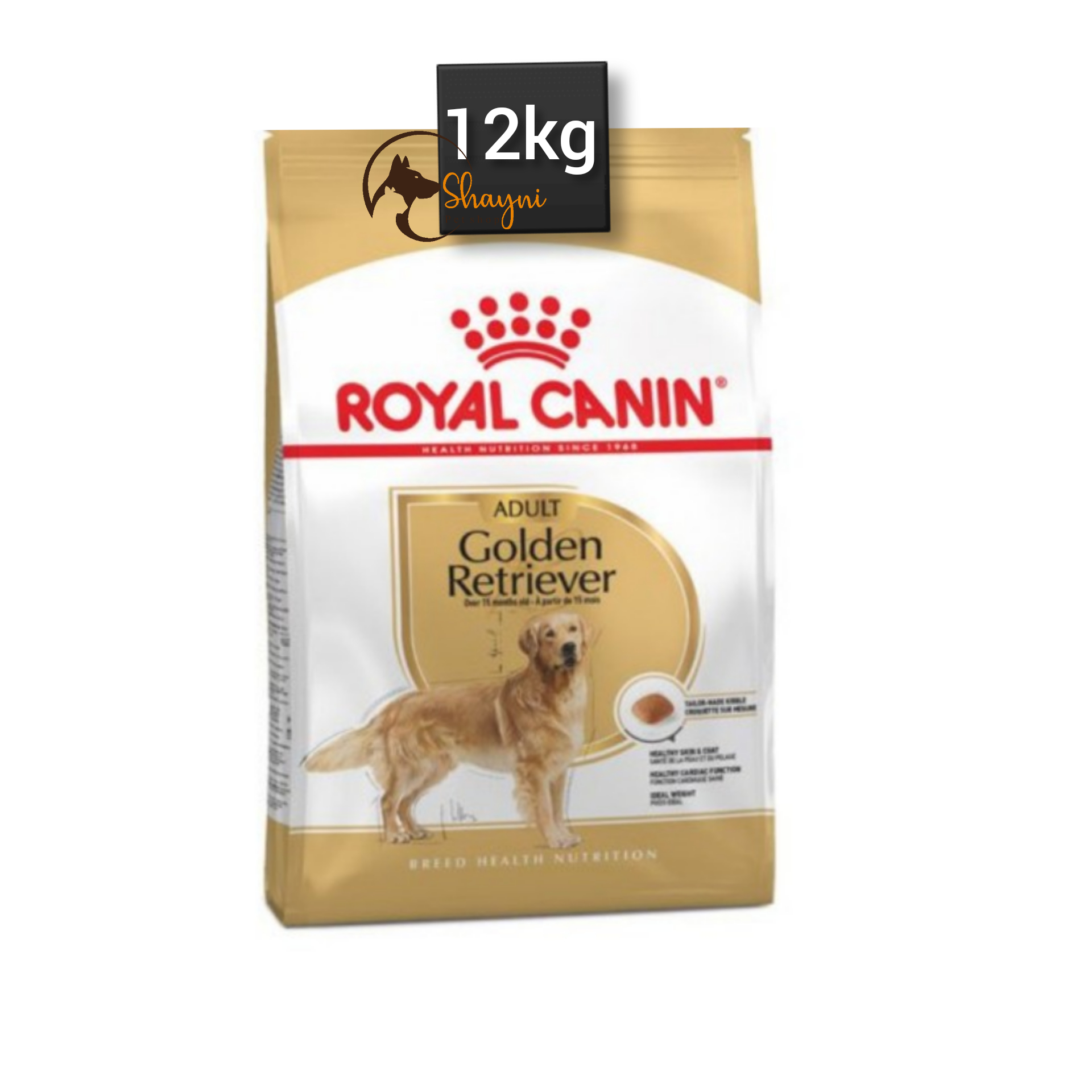 غذای خشک سگ رویال کنین مدل Golden Retriever Adult وزن 12 کیلوگرم ا Royal Canin Golden Retriever Adult Dry Dog Food 12kg