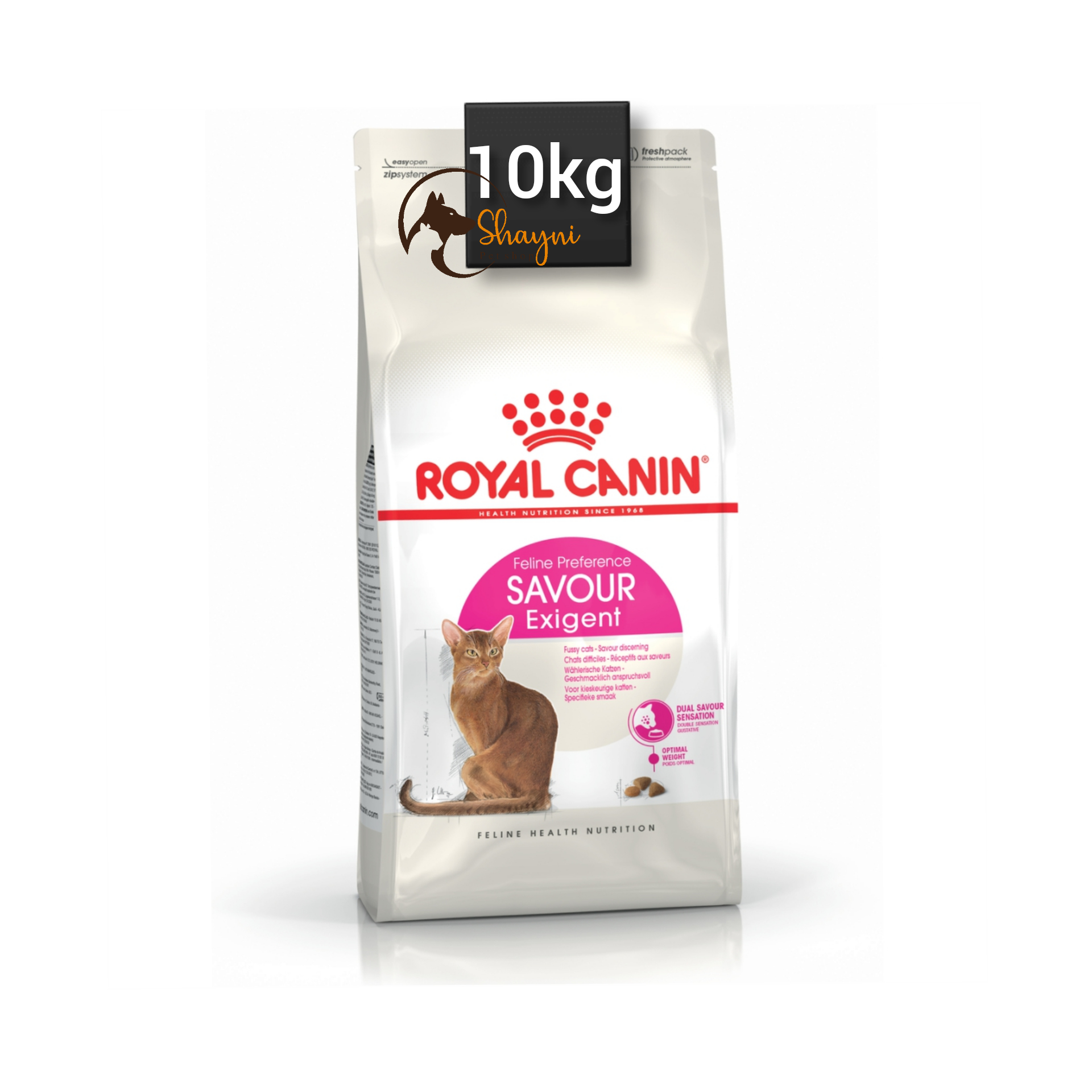 غذای گربه ساوار اگزیجنت رویال کنین وزن 10 کیلوگرم ا Royal Canin Savour Exigent 10 KG