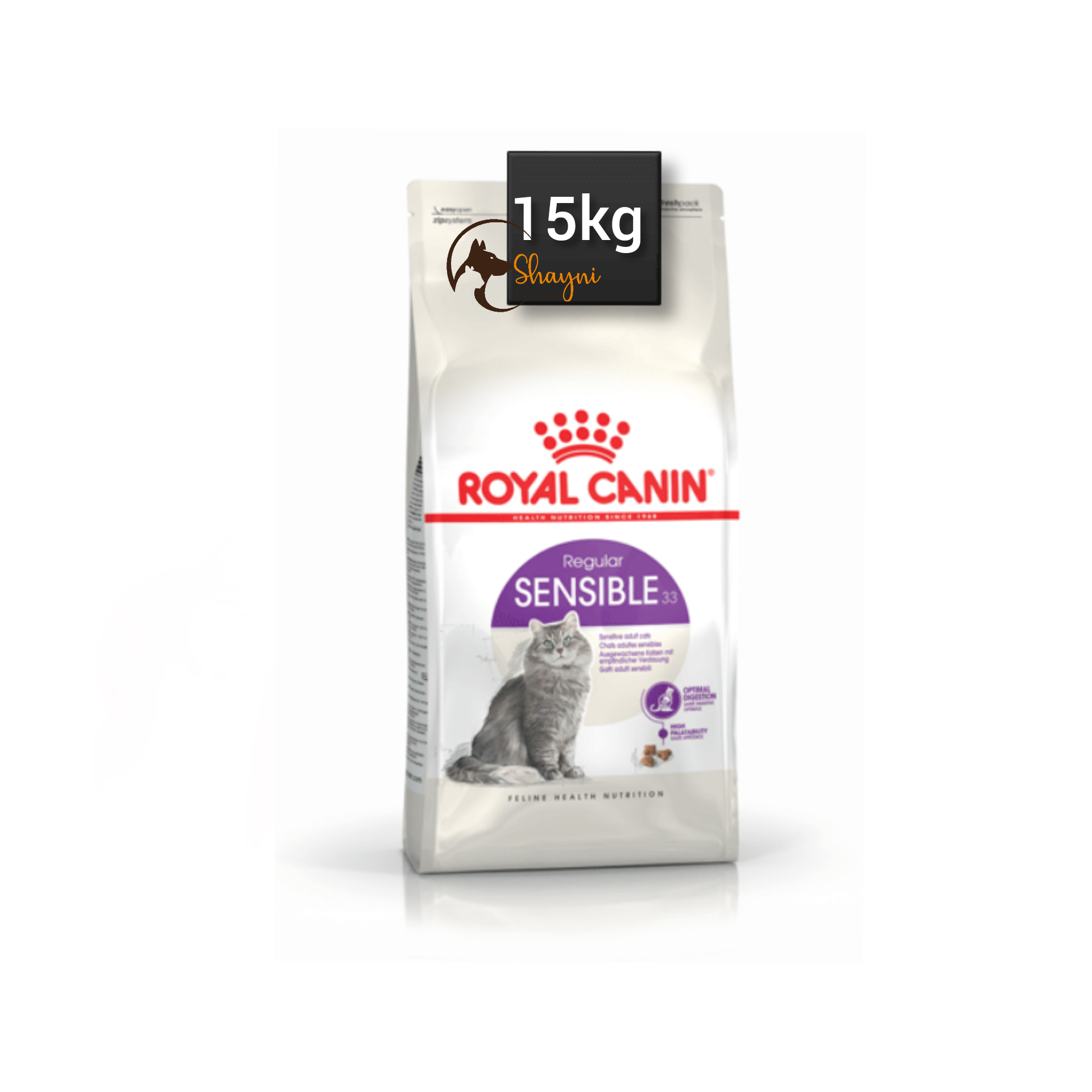 غذای خشک گربه سنسیبل رویال کنین – Royal Canin Sensible 15 Kg