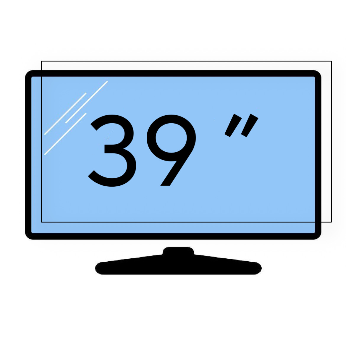 محافظ صفحه تلویزیون 39 اینچ (ابعاد 50*88.5) 2 میل