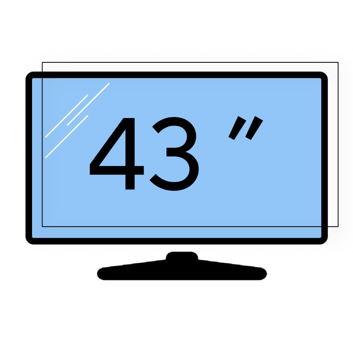 محافظ صفحه تلویزیون 43 اینچ