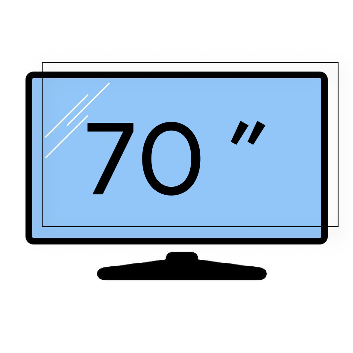 محافظ صفحه تلویزیون 70 اینچ