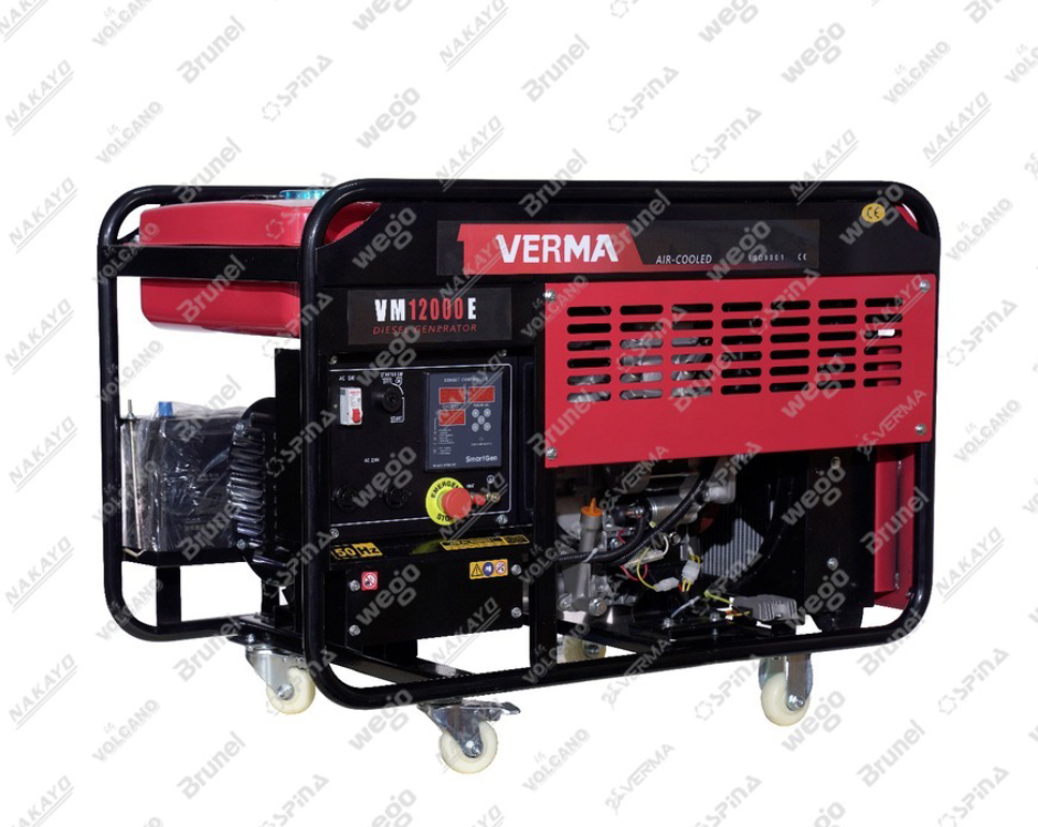 موتور برق ۸٫۵ کیلووات دیزلی تکفاز ورما استارتی مدل VM11000E | دیزل ژنراتور ۸۵۰۰ وات دیجیتال
