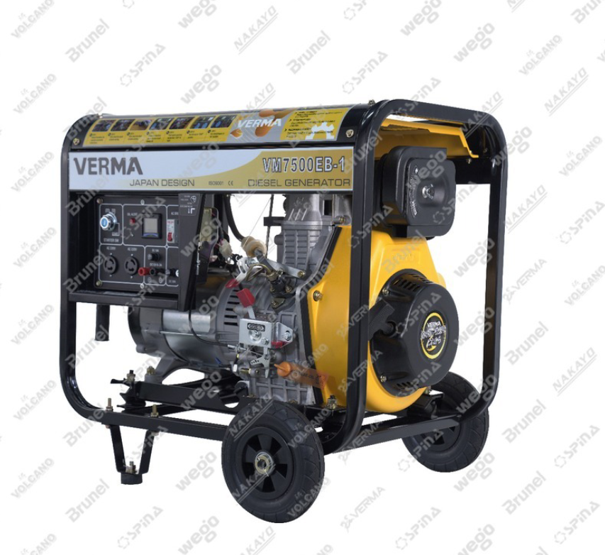 موتور برق ۸٫۵ کیلووات دیزلی تکفاز ورما استارتی مدل VM11000EB/1 | دیزل ژنراتور ۸۵۰۰ وات دیجیتال