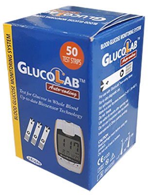نوار تست قند خون گلوکو لب Glucolab