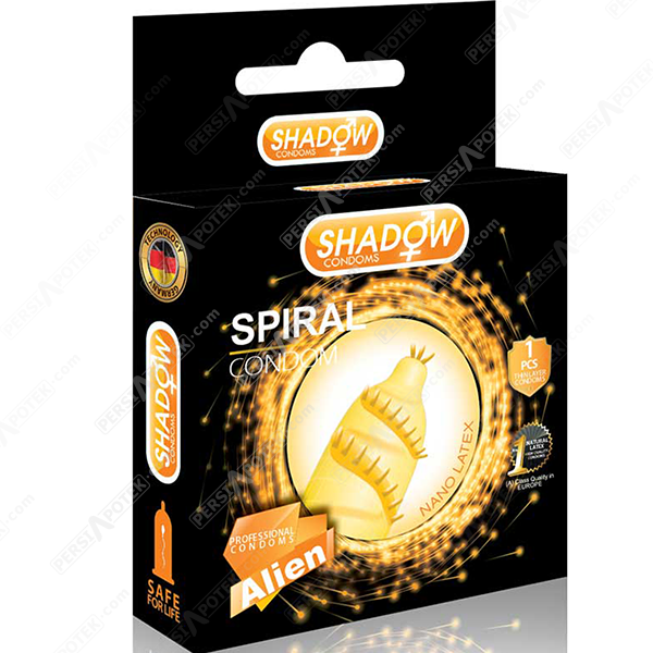 کاندوم فضایی شادو مدل ایلین چرخشی Shadow Ailen Spiral Condom