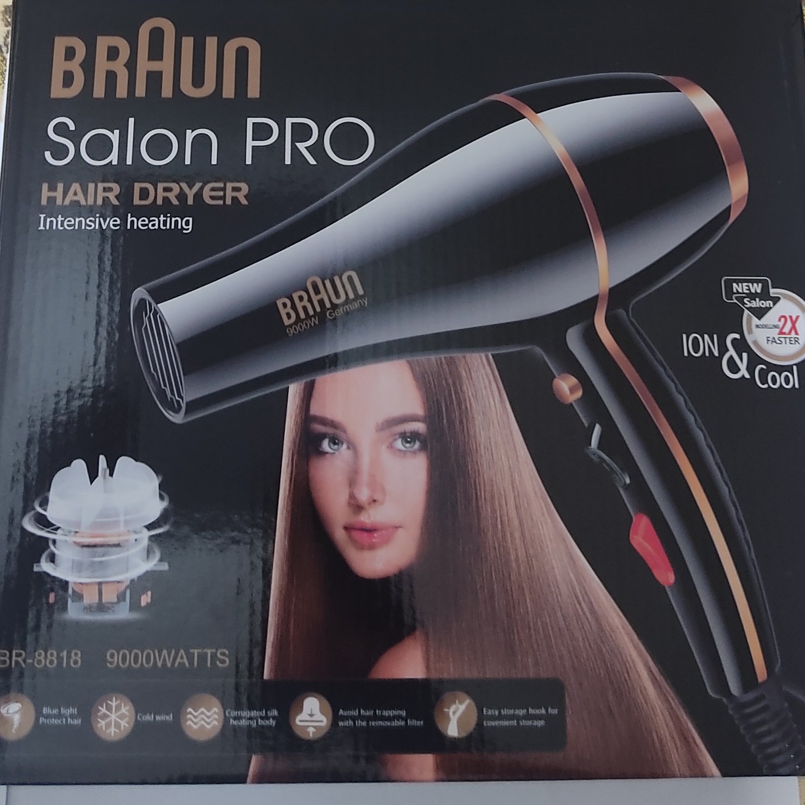 سشوار براون مدل Braun salon pro br 8818