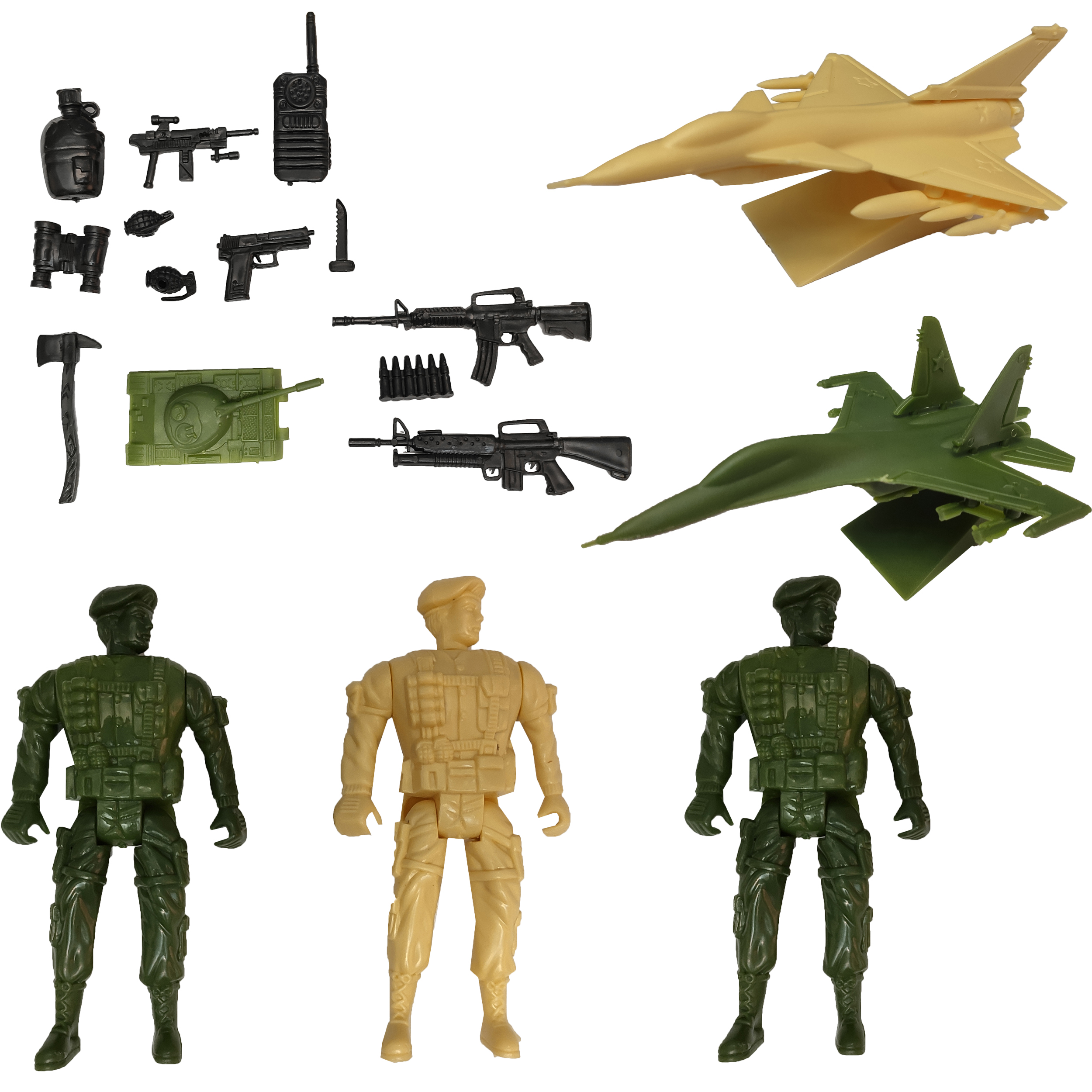 اسباب بازی جنگی مدل سرباز کد SJ1 مجموعه 17 عددی