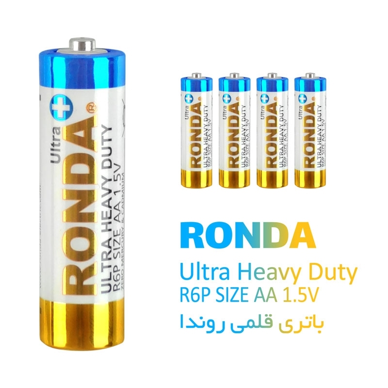 باتری قلمی روندا مدل Ultra HEAVY DUTY بسته 4 عددی