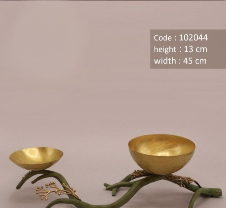اردوخوری برنجی هندی طلایی کد ۱۰۲۰۴۴