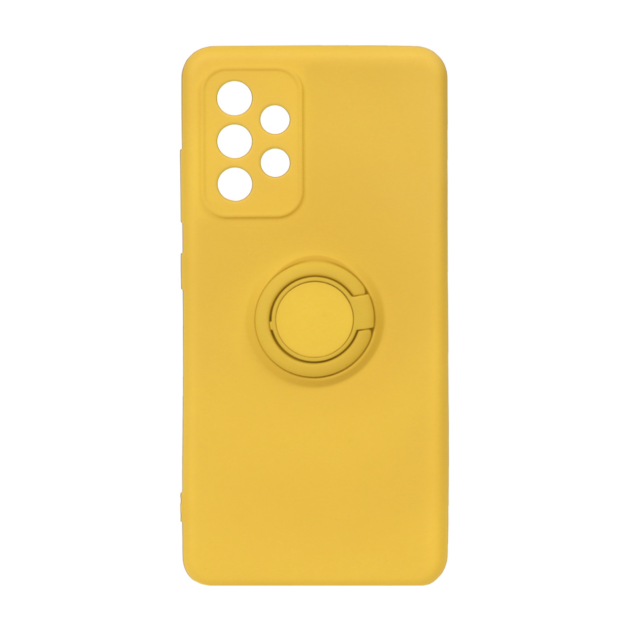 قاب TPU رنگی هولدردار محافظ لنزدار Samsung A52 - زرد - CH