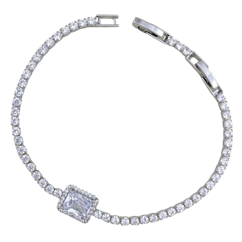 دستبند زنانه ژوپینگ مدل جواهری تنیسی کد B4395